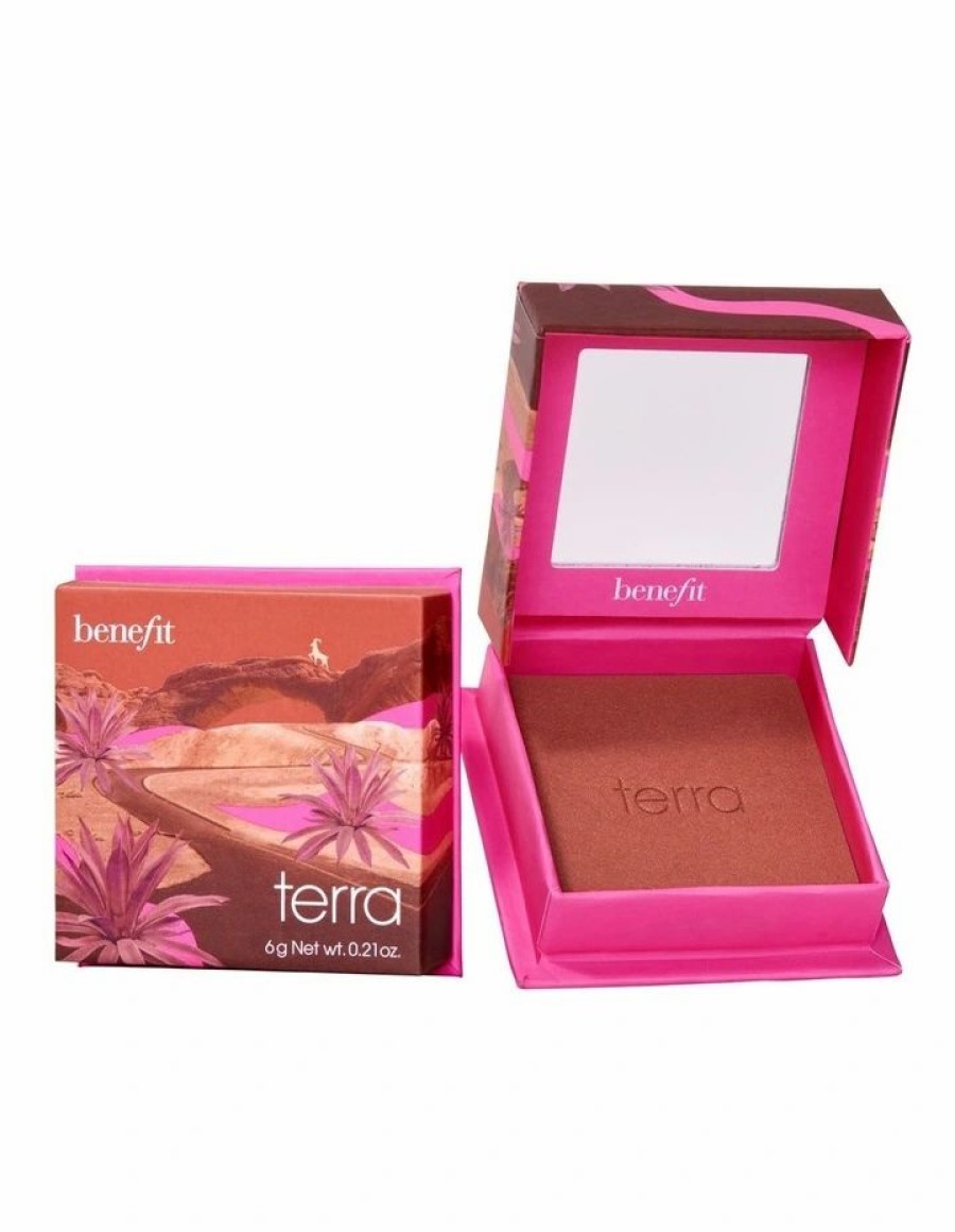 * Benefit Top Selling Golden Brick-Red Blush Mini Terra Face