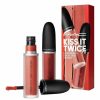 * M.A.C Good Quality Kiss It Twice Powder Kiss Liquid In Orange Lips