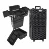 * Embellir Popular 7 In 1 Portable Cosmetic Beauty Makeup Trolley Diamond Black Brushes & Bags & Tools