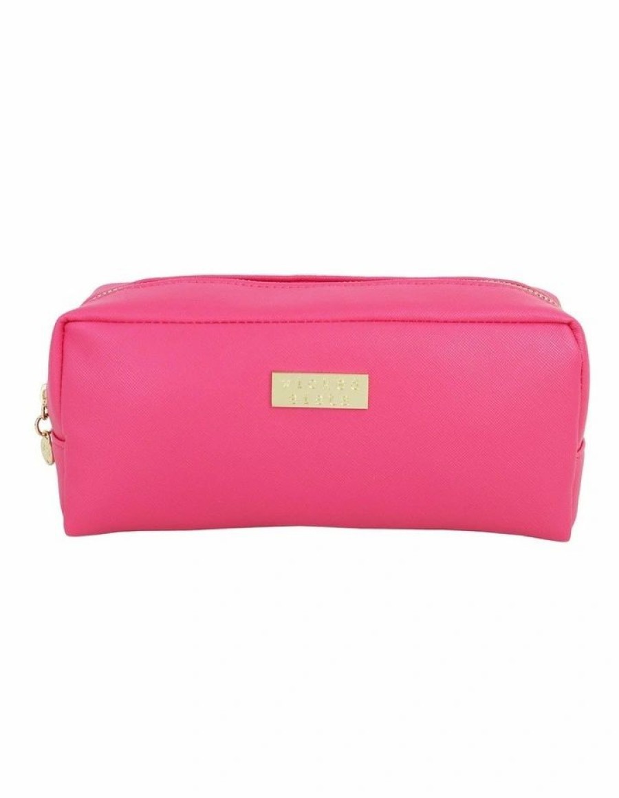 * Wicked Sista Clearance Premium Rectangular Cosmetic Bag In Hot Pink Brushes & Bags & Tools