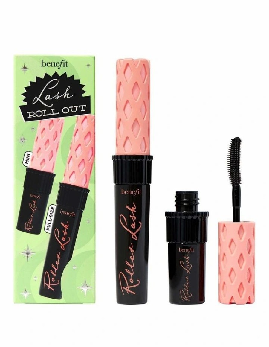 * Benefit Top Selling Lash Roll Out Mascara Booster Set (Valued At $75) Black Eyes