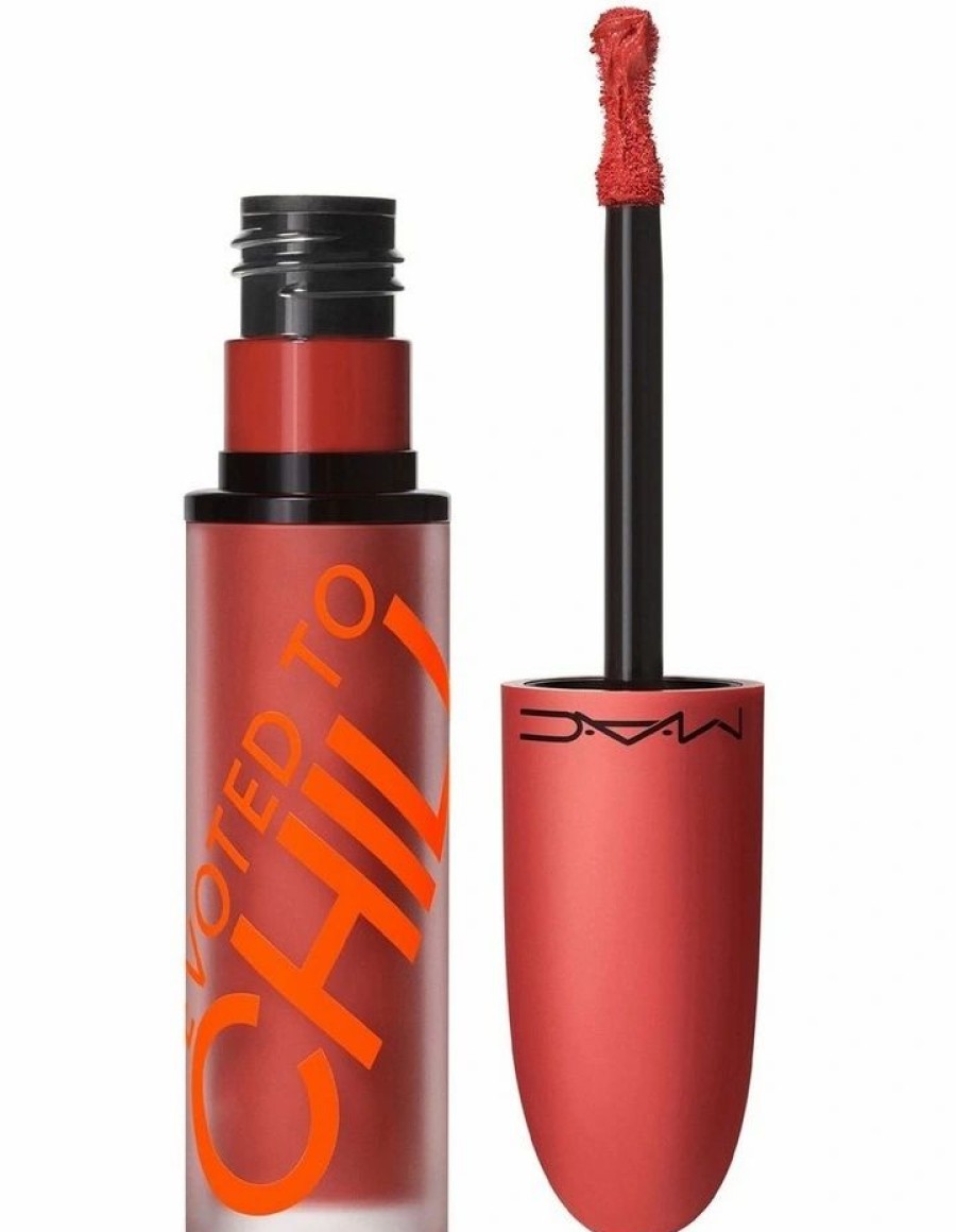 * M.A.C Clearance Powder Kiss Liquid Lipcolour Devoted To Chili Lips