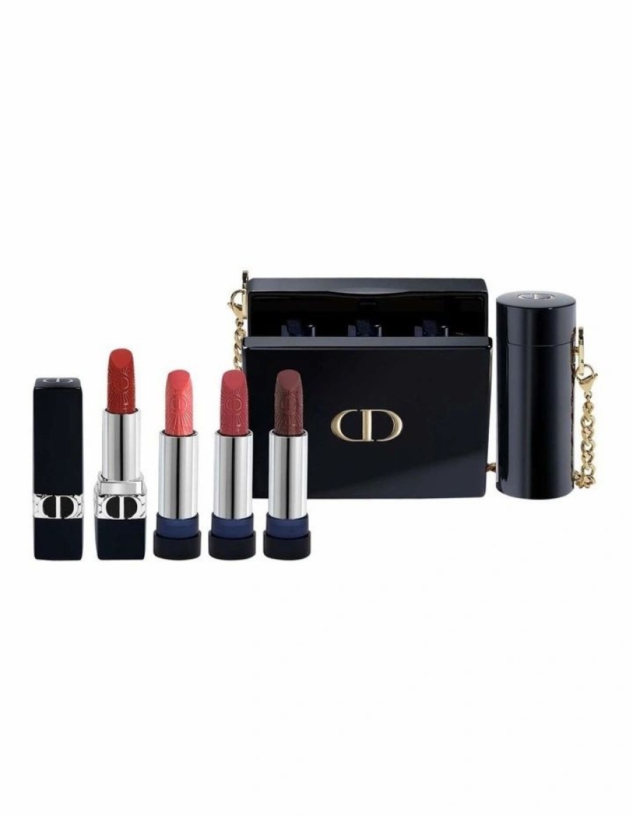 * Large Choice Rouge Dior Minaudiere Clutch Limited Edition Multi Lips